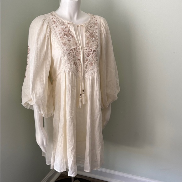 ANTHROPOLOGIE Viveka embroidered lace mini dress small - Picture 7 of 13